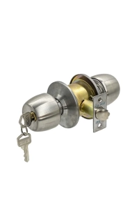 Topuzlu Kapı Kolu Kilidi Otel Tipi Kapı Kolu Kilit A Kalite Gri Saten